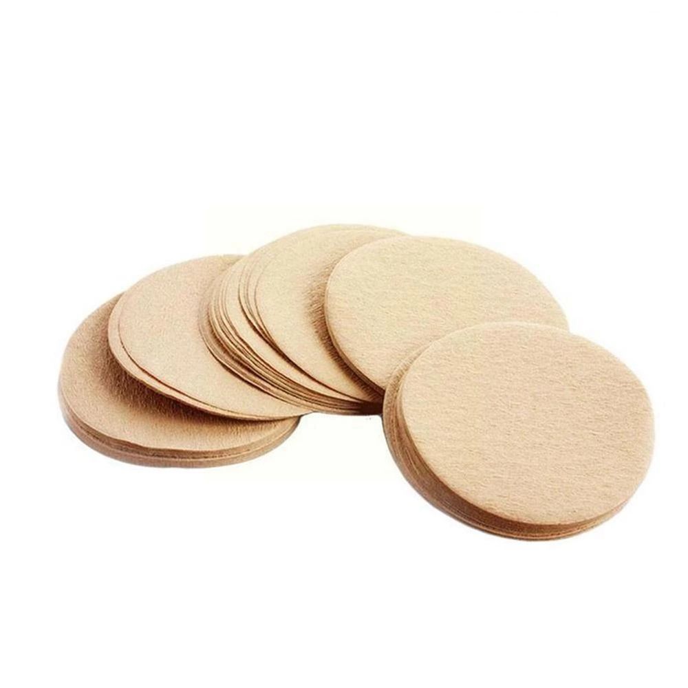 Papier filtre à café rond pour cafetière expresso V60, outil de Pot Moka, 56mm 60mm 68mm, 100 pièces: 60MM