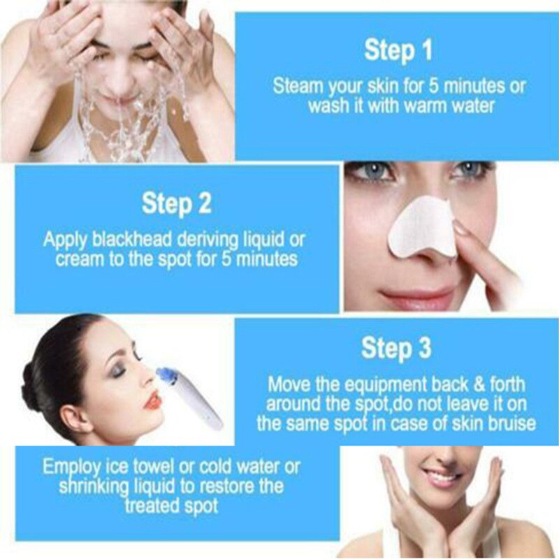 Mee-eter verwijderaar vacuüm zuig neus gezicht poriën reiniger puistjes puistjes verwijderen schoonheid gezicht huidverzorging hulpmiddel