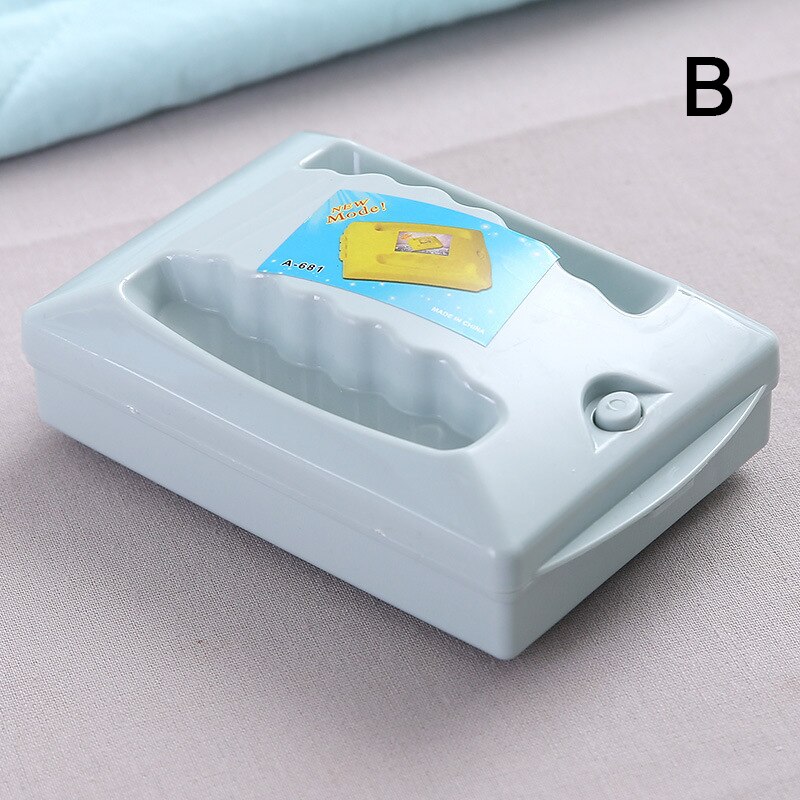 Household House Cleaning Brush Carpet Quilt Clean Tool With Handle Two-Wheel Brush Bedroom Floor Household Cleaning Supplies: B