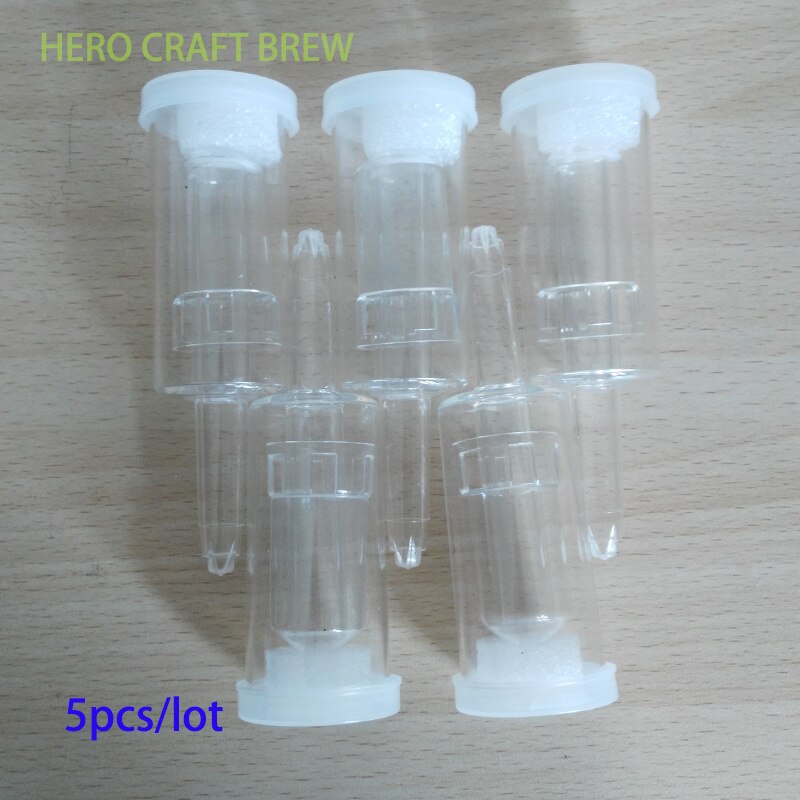 5-PACK Brouwen AIRLOCK For Home Brew Carboy Ferment Bucket Air Lock For Beer Wine Moonshine Making Air Lock