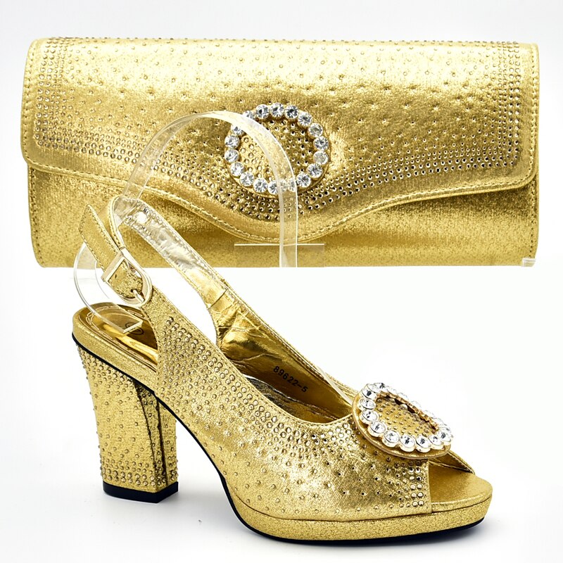 Neue Italienische Schuhe mit Passenden Taschen Set Verziert mit Strass Afrikanische Schuhe und Tasche Set für Party Frauen Schuhe Sommer
