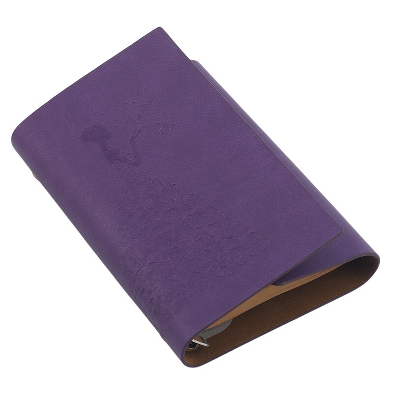 Vintage Notebook Dagboek Notepad Literatuur Note Boek Papier Vervangbare Journal Planners Kantoorbenodigdheden: Purple (small)