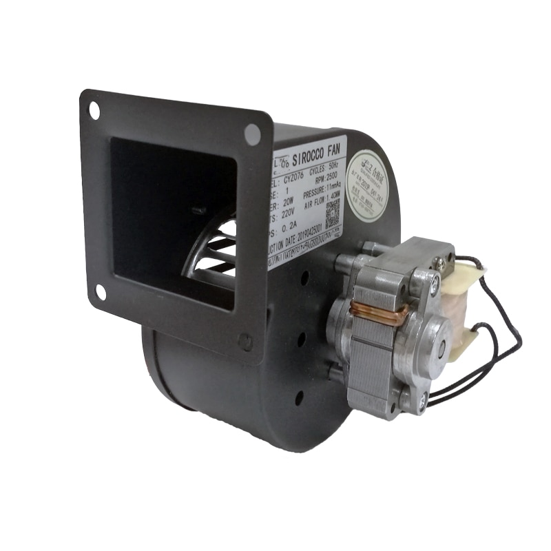 CYZ076 centrifugaal blower fans 20 W boiler ventilator 220 V sirocco ventilator met koperdraad Schaduwrijke Polige motor