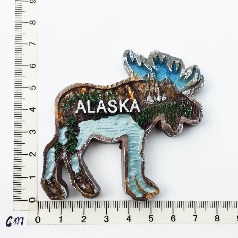 York USA 3D Fridge Magnets Tourism Souvenir Refrigerator Magnetic Sticker Collection Handicraft: AUS21120021
