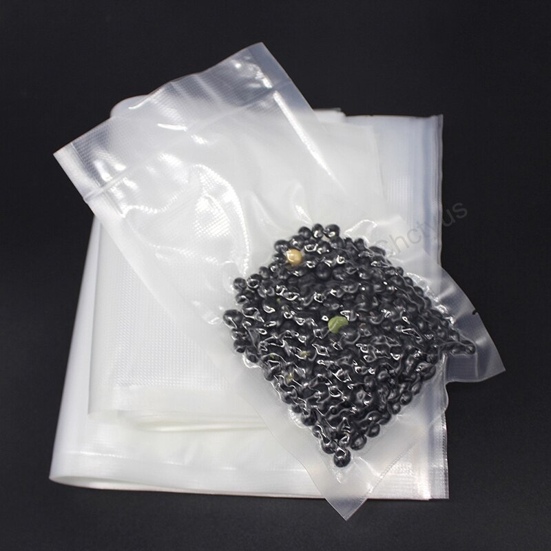 100 Stks/partij Vacuüm Sealer Plastic Opbergtas Voor Vacuüm Sluitmachine Verpakking Seal Zakken Voor Voedsel