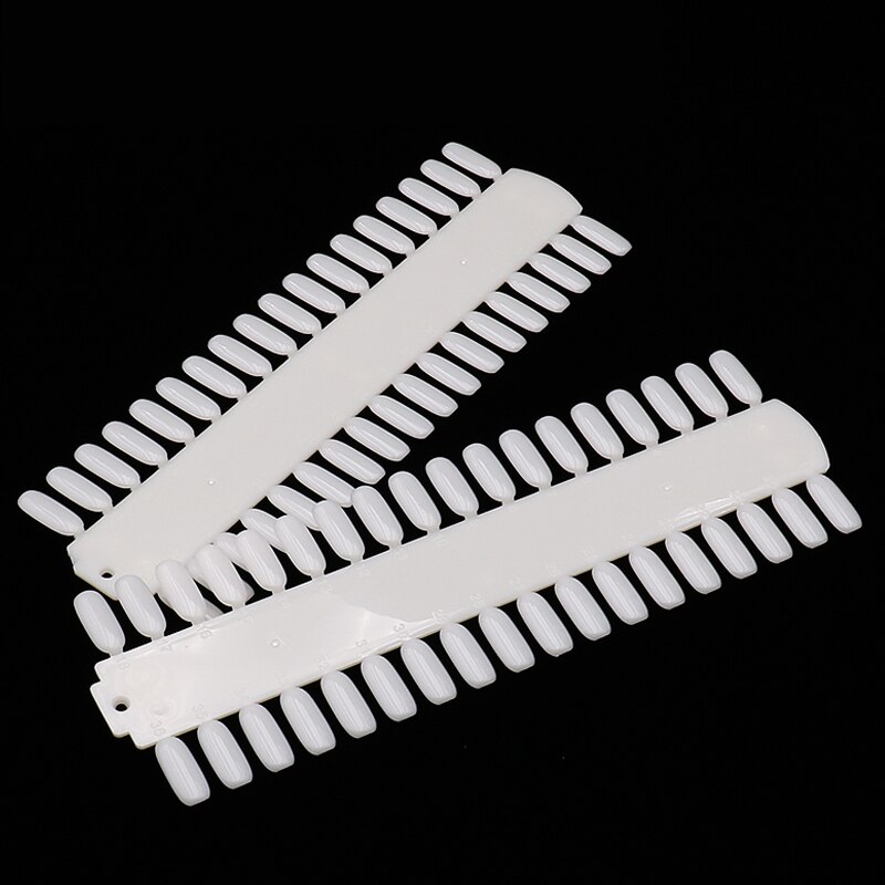 1 Pcs 36 Tips Nagels Praktijk Tips Display Plastic Natuur Kleuren DIY Nagels Kleur UV Gel Polish Grafiek Gel card Board Apparatuur