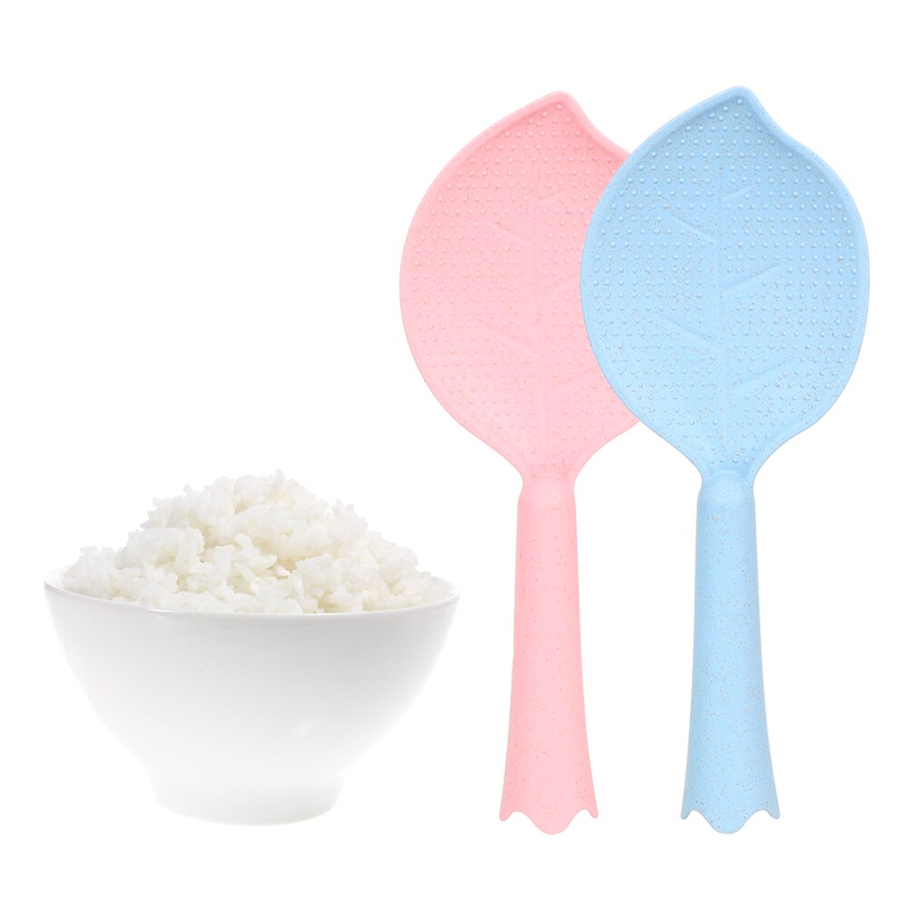 HOOMIN Leaves Shape Non Stick Rice Paddle Spoon Wh... – Vicedeal