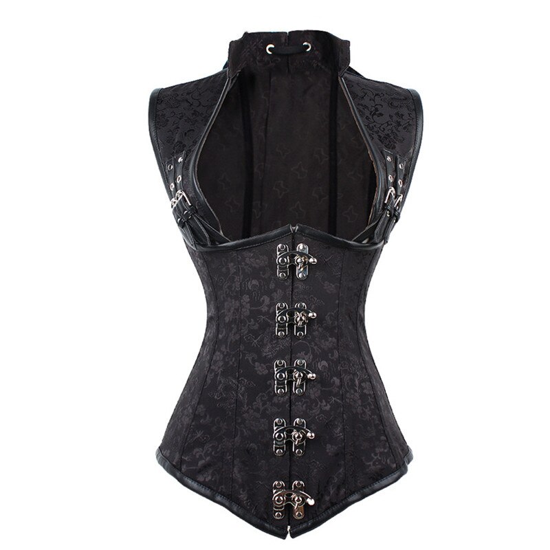 Steampunk Corset Sexy Corsage Corsets and Bustiers Slimming Gothic Corselet Steel Boned Straitjacket Plus Size S-6XL: 6XL