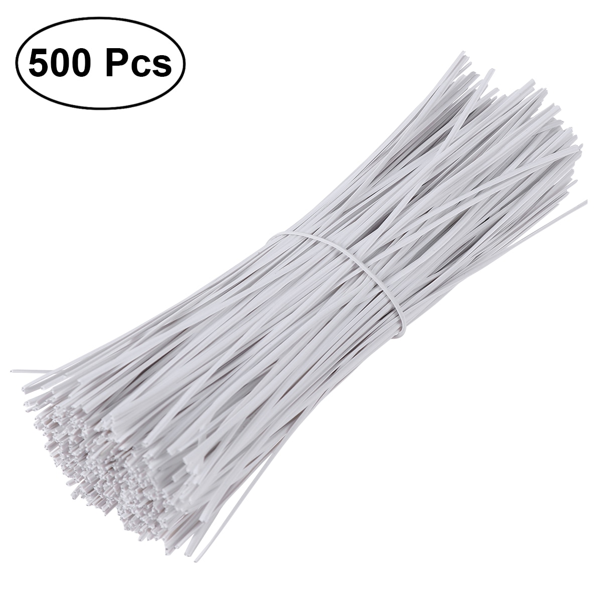 Fil de fer torsadé 15cm | Fil de fer revêtu de plastique, attaches de câble 500 pièces