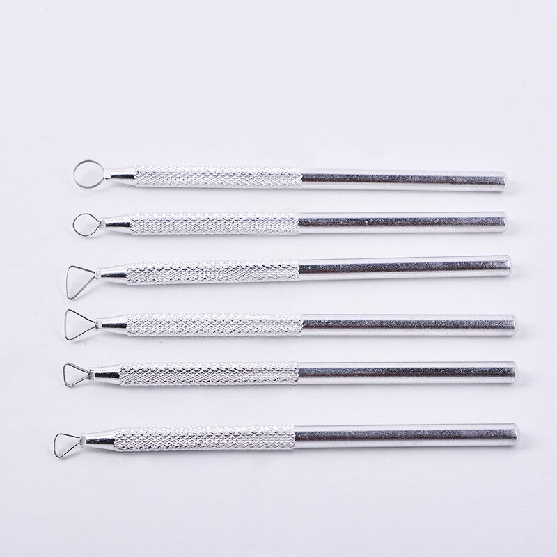 6 pieces/sets metal handle clay sculpture small scraper pottery sculpture tools Clay Sculpture Art Supplies