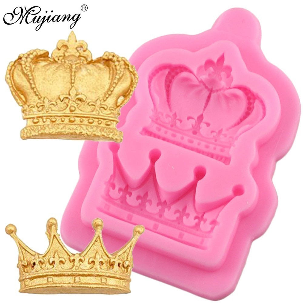 Princess Crown Silicone Cake Mold For Candy Chocolate Jelly Baking Mould Sugarcraft Cupcake Topper Fondant Cake Decorating Tools