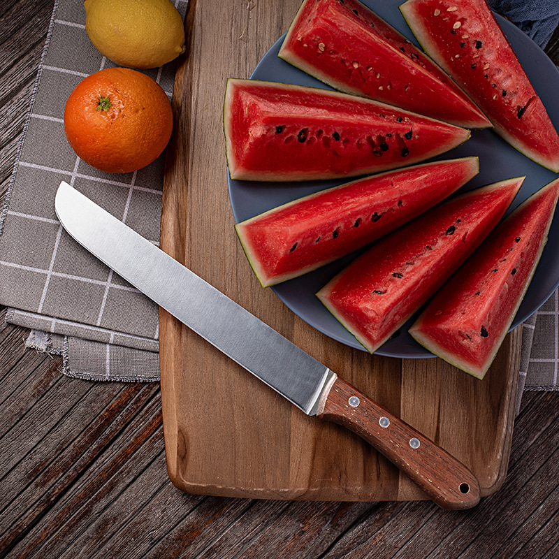 Butcher Cleaver Traditional Kitchen Knife Hammer Stainless Steel Chef Chopper Meat Cooking Knives Long Knife Melon Fruit Knife