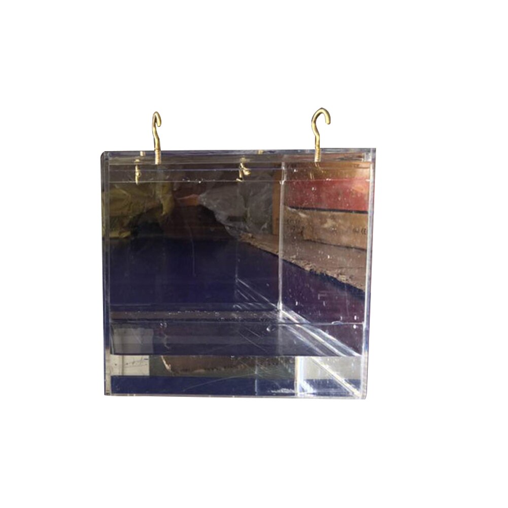 Cage de bain pour oiseaux de luxe, réglable, suspendue, grande, transparente, bain de perroquet pour animaux de compagnie, Cage de poule pratique pour la maison