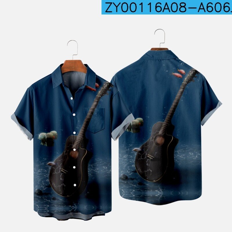 Antioch LAPEL COLLAR SHORT SLEEVE - Overhemd - dark green/donkergroen