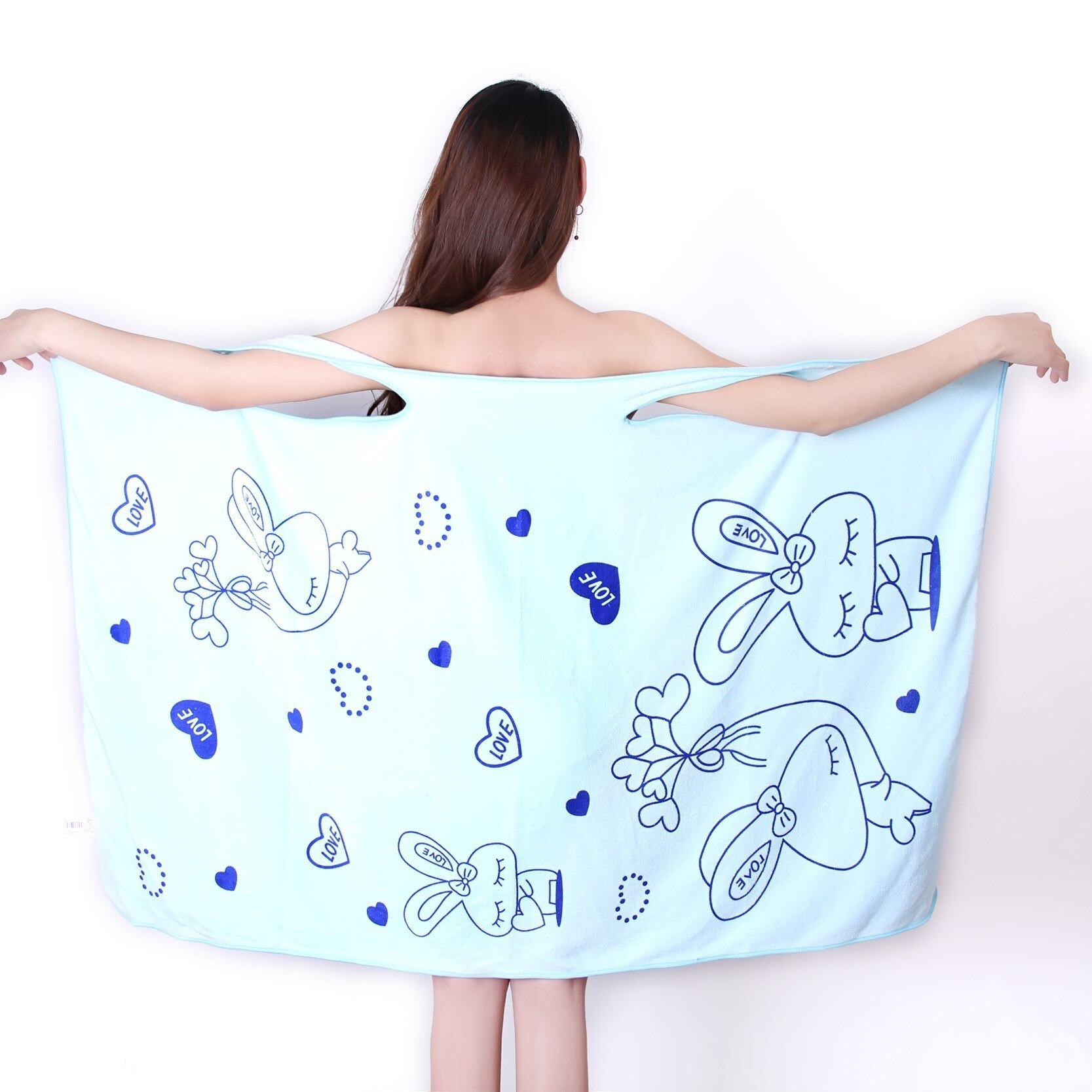 Lovely Printed Underwear Dress Can Wear Sling Bath Dress Bath Towel Anti Light Beauty Salon Dress Summer Bath Towel Skirt