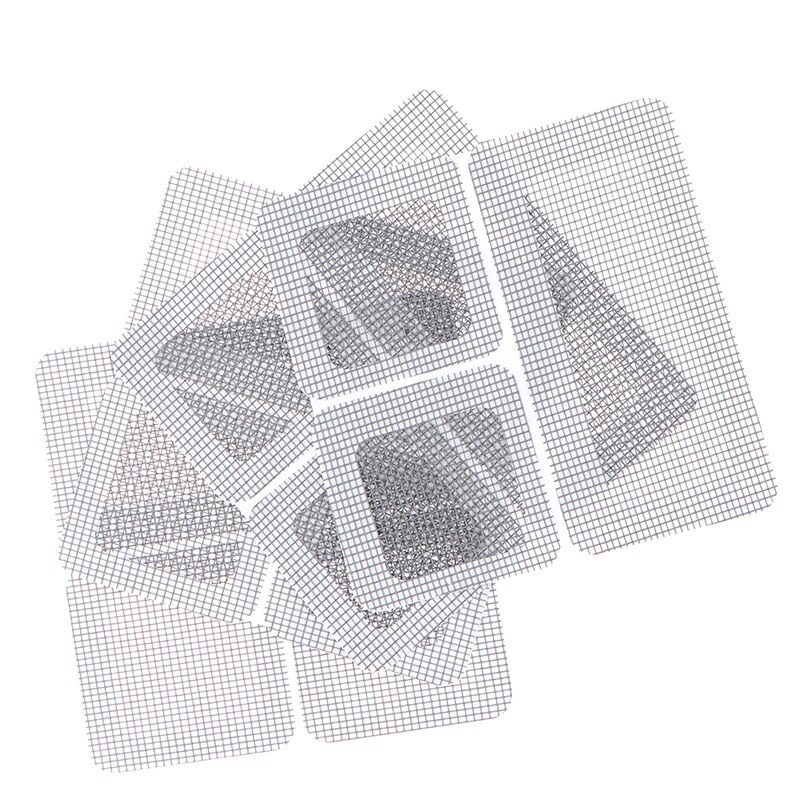 4x Screen Repair Tape Patch Self-adhesive Net Mesh Broken Holes Anti Mosquito Fly Bug Insect Repair Screen Wall Patch Sticker