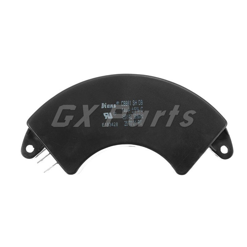 450VAC 12uF Run Capacitor CBB61 50/60Hz 25/70/21 Half Moon