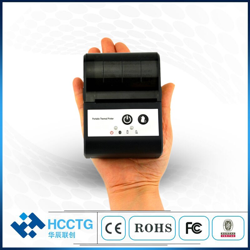 Small 5V 58MM Bluetooth Wireless Invoice Printing Machine Handheld Thermal Ticket Printer HCC-T2P