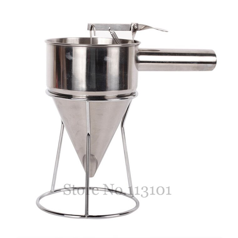 Multipurpose Batter Dispenser Food Tool Takoyaki Mixture Hopper for Waffle Ice Pop Takoyaki Taiyaki Making