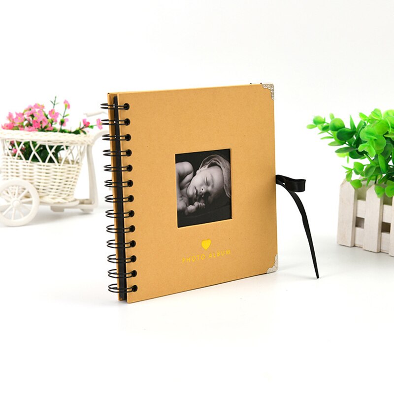 Diy baby scrapbooking blank fotograf album 20 sider mamma håndlagde fotoalbum minnesmerke jubileumsrekord: 8