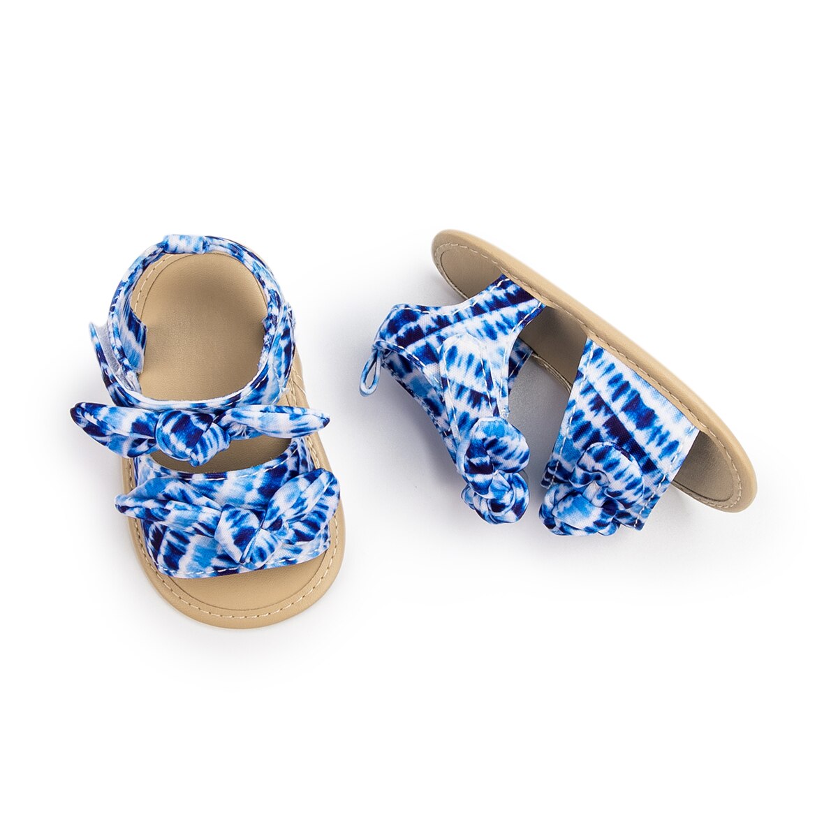 Newborn Infant Baby Girls Cute Princess Shoes Bowknot Toddler Flat Soft Summer Sandals PU Non-slip Shoes 0-18M