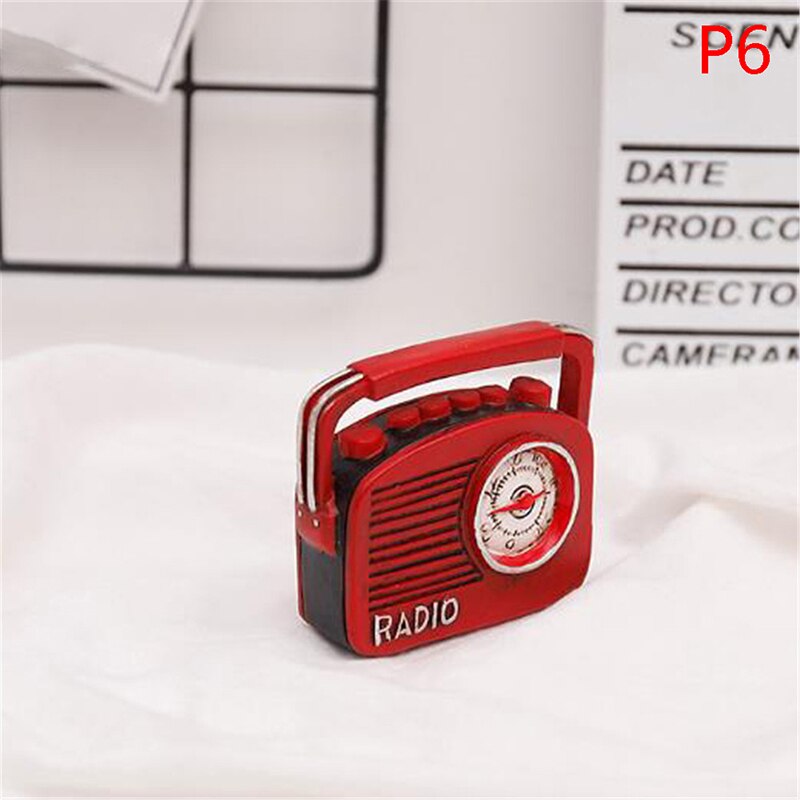 Camera Phonograph Mini Resin Ornaments Home Living Room Wine Cabinet Decoration Photo Props Ornaments: P6
