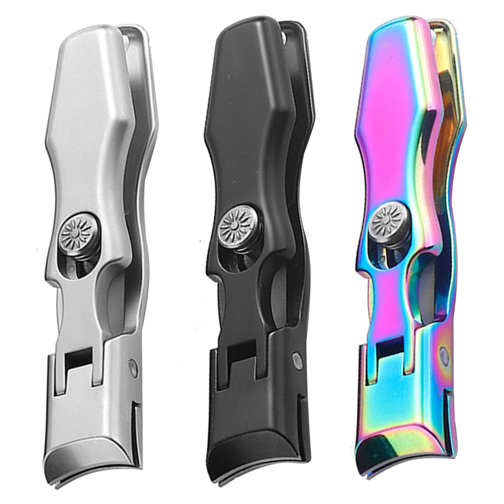 Ultra Sharp Nail Clipper Portable Fingernail Clipper Steel Wide Jaw Opening Anti Splash Fingernail Clippers Nail Cutter Manicure