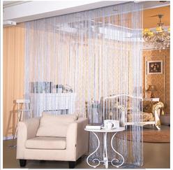 Product Beaded Door Curtain String Flashing Curtain Patio Fly Screen Edge Room Divider Door And Window: Ivory