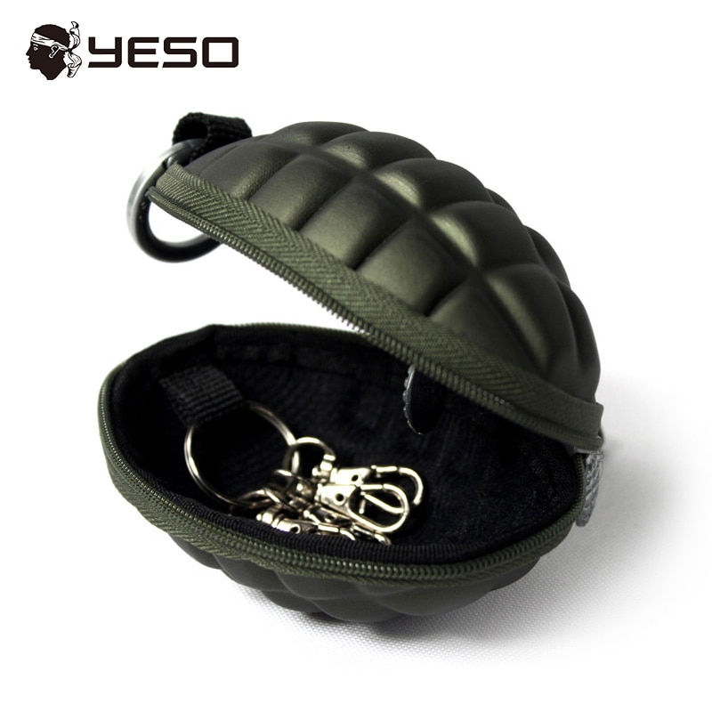 YESO Neue PU Männer Schlüssel Halter Geldbörsen Unisex Oval Kopfhörer Fall Tasche Haushälterin Für Schlüssel Organizer Geldbörse Für auto Schlüssel Tasche