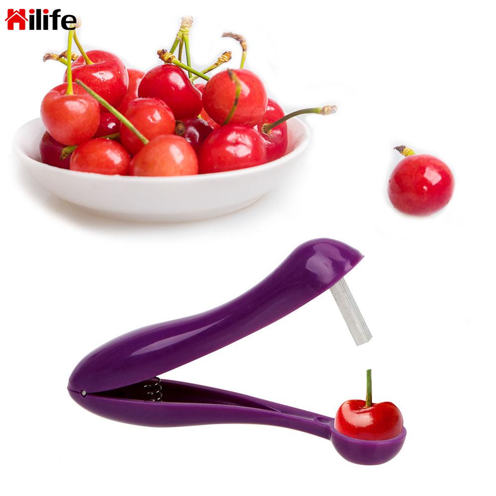 Cherry Core Seed Remover Cherry Pitter Kitchen Accessories Useful Keep Complete Plastic Fruits Gadgets Tools