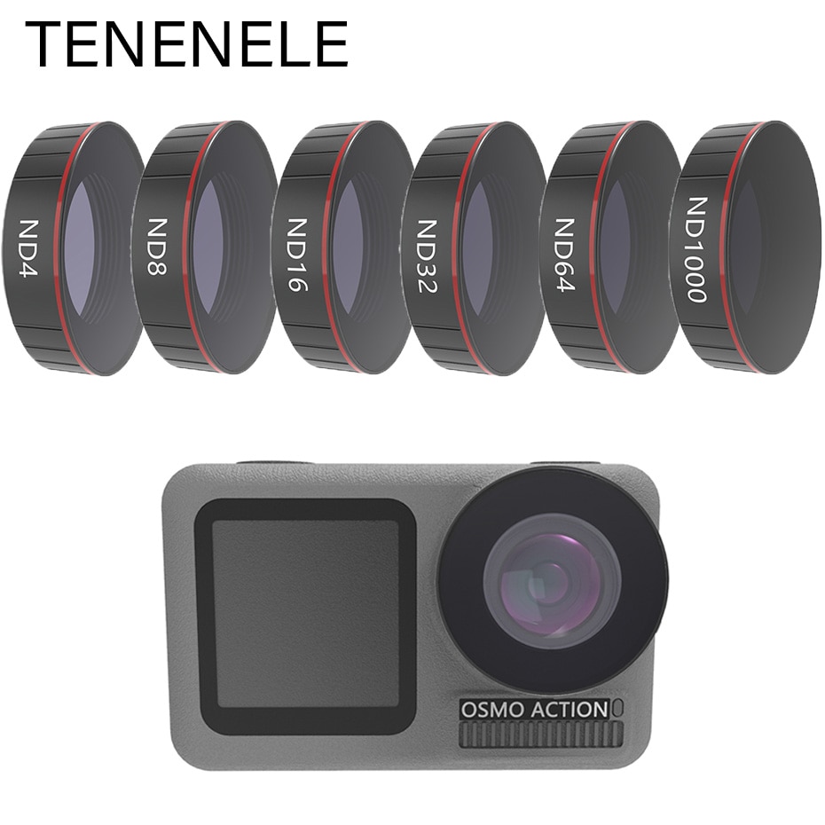 TENENELE Optical Glass Filter For DJI Osmo Action CPL UV ND/4/8/16/32/1000 Filters For Osmo Action Sport Camera Lens Accessories