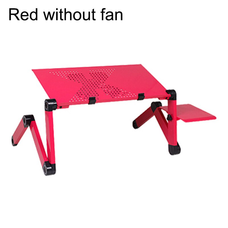 Mesa plegable portátil para ordenador portátil, sofá cama disponible en Rusia americano, mesa de pie para ordenador, mesa de cama para ordenador: Type B Red  fan