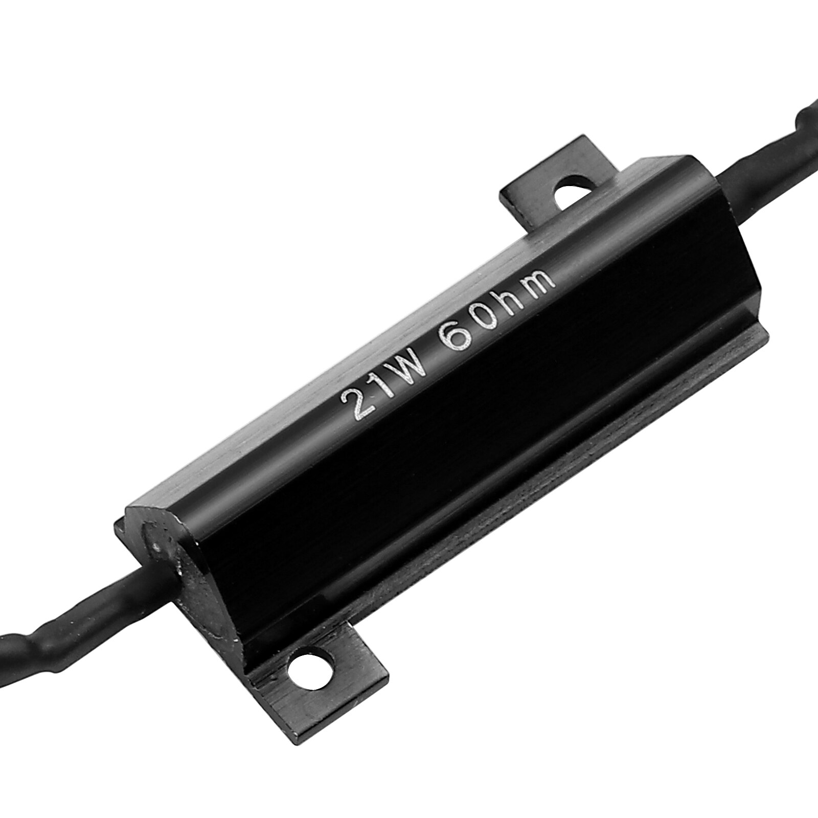 Justech 4Pcs Aluminium LED Indicator Resistor 21W 6.0Ohm Turn Signal Indicator LED Load Resistor Flash Blinker For Motorcycle