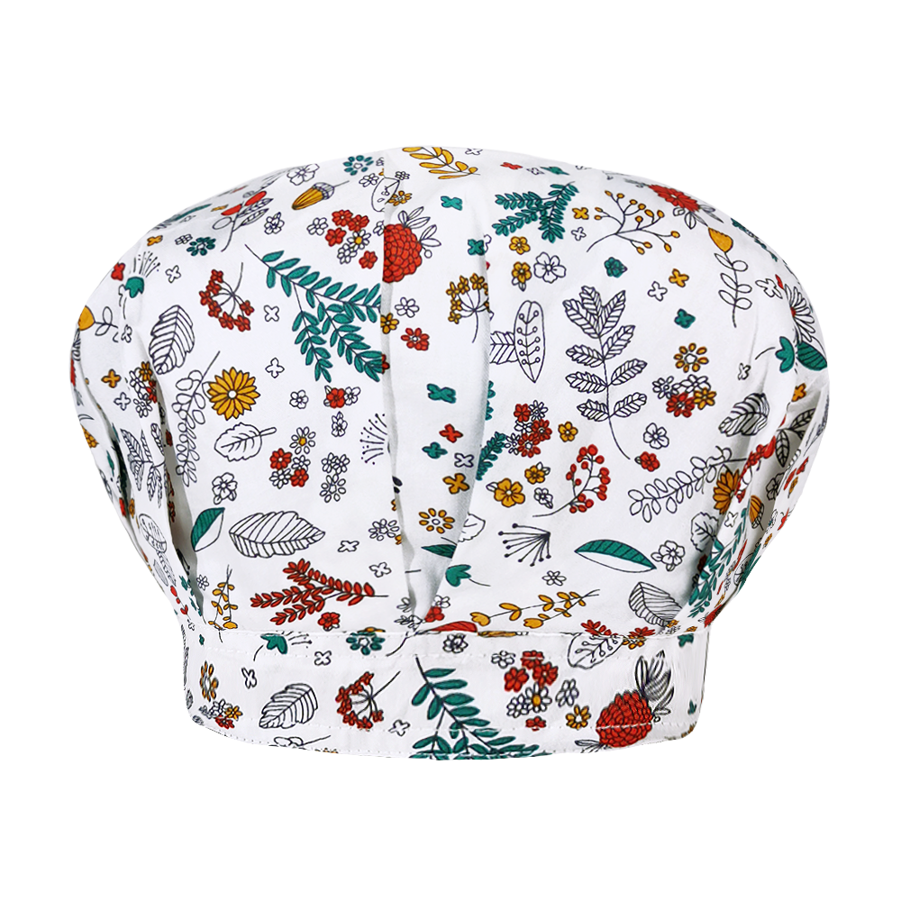respirablecartoon impression florale élastique gommage chapeau animalerie laboratoire uniforme chapeau salon de beauté travail gommage moelleux casquettes: 32007