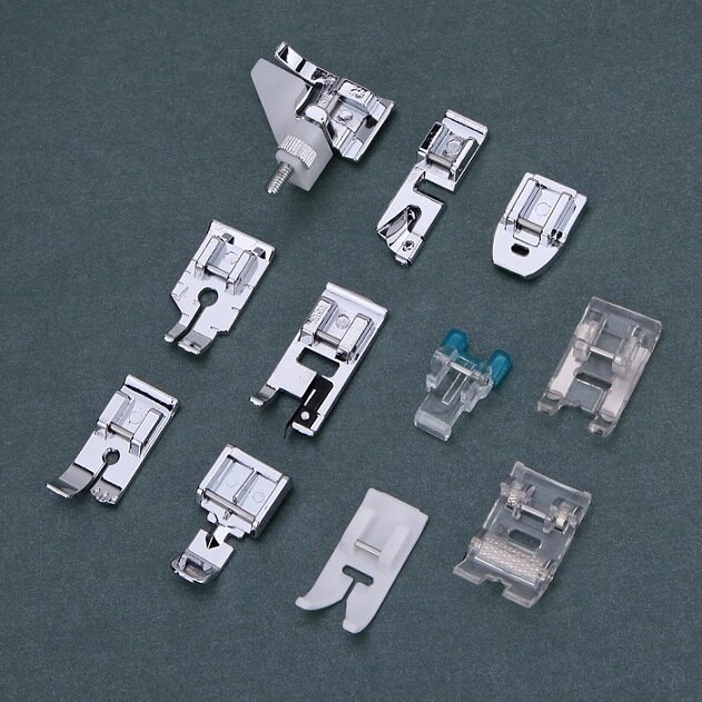 32 52 62 72Pcs Binnenlandse Naaimachine Voet Presser Vlechten Blind Stitch Stopvoet Presser Voeten Kit Set Steek Accessoires: 11pcs