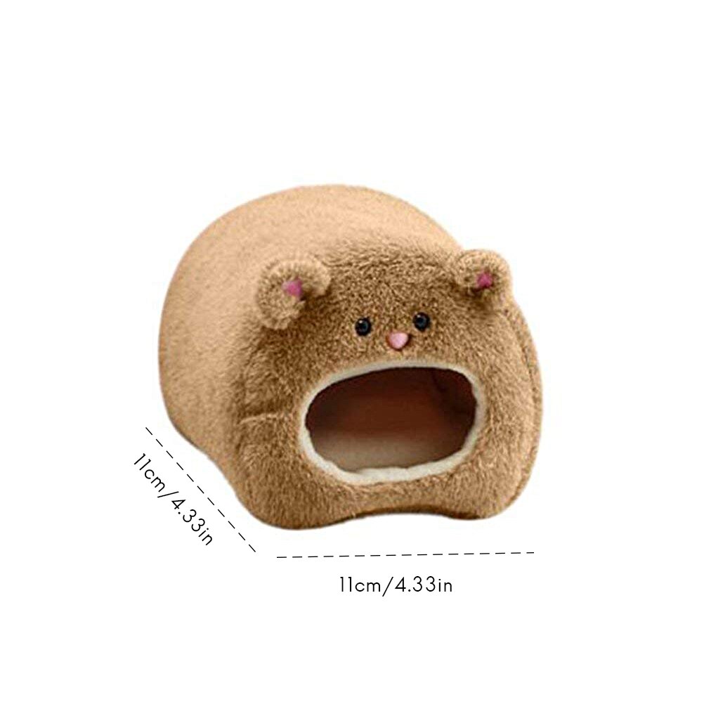 Niche à Hamster en forme d'ours, lit , écureuil, Hamster d'hiver, jouet maison, fournitures pour animaux de compagnie