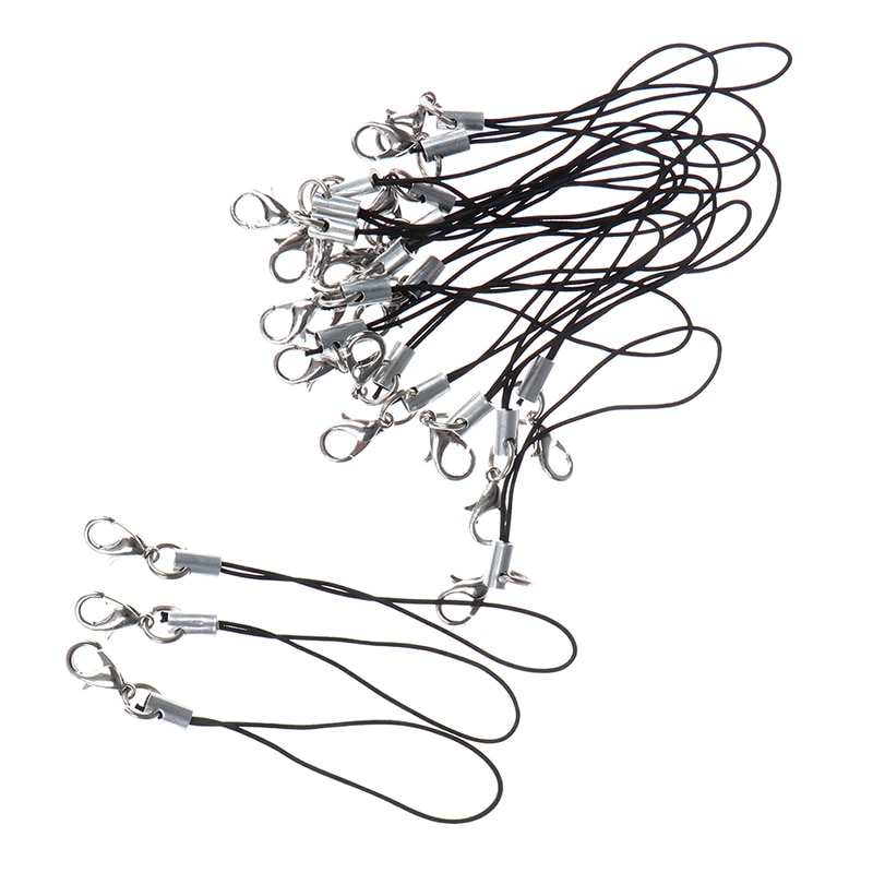 10 Pcs Lanyard Lariat Cords Karabijn Touw Sleutelhangers Haken Mobiele Telefoon Strap Charms Sleutelhanger Tas Accessoires Sleutelhanger