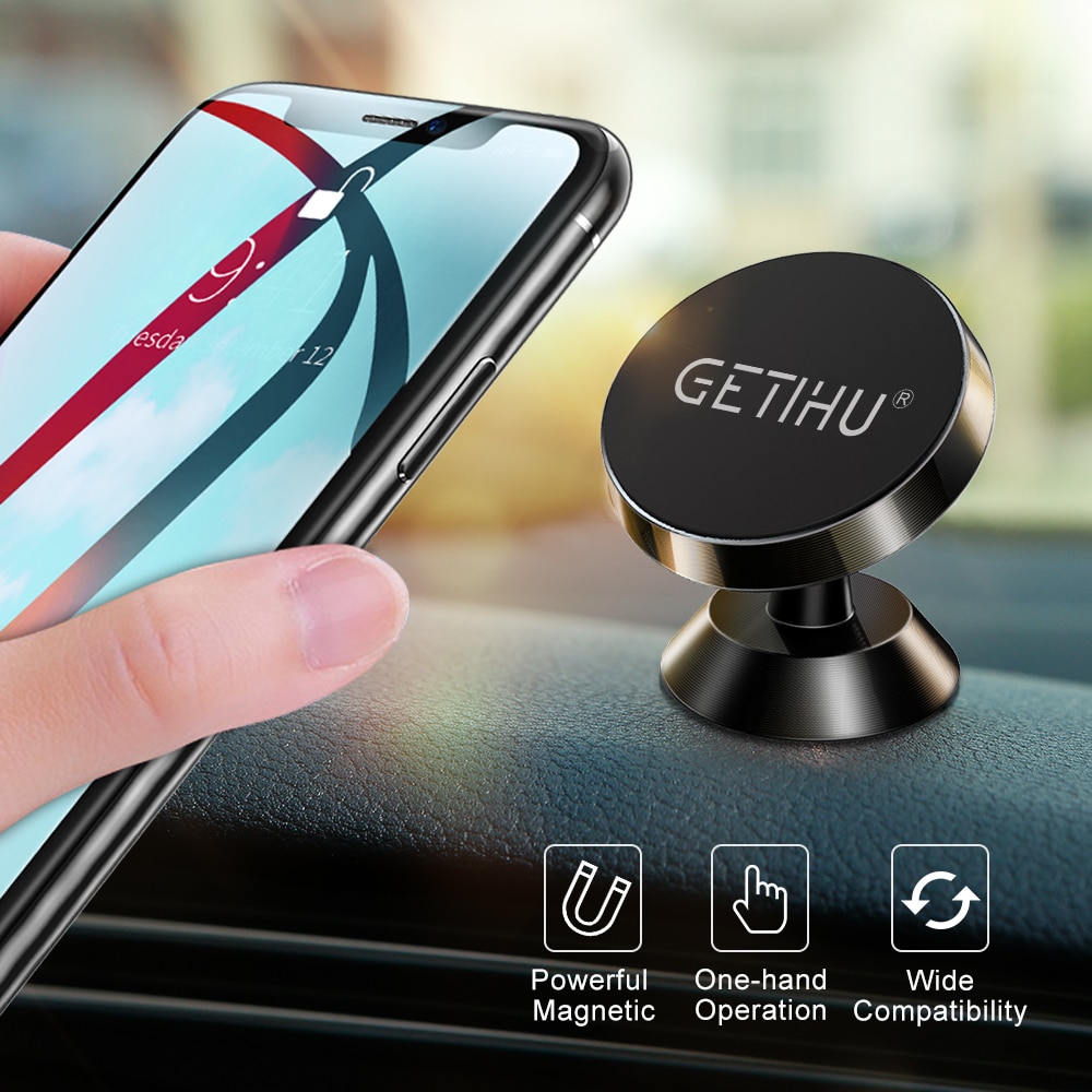 Getihu Universele Magnetische Auto Telefoon Houder Mobiele Mobiele Air Vent Mount Magneet Gps Stand Voor Iphone 12 11 Pro X max 6 7 8 Xiaomi