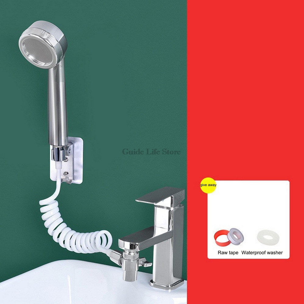 Washbasin basin faucet external shower toilet handheld filter telescopic small sprinkler set shampoo room artifact: 2