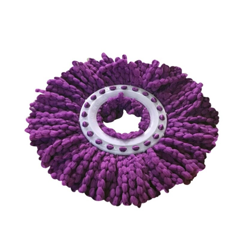 360 Rotating Round Fiber Mop Head Replaceable Microfiber Mop Heads universal circular Super absorbent Mop Refillment: A8
