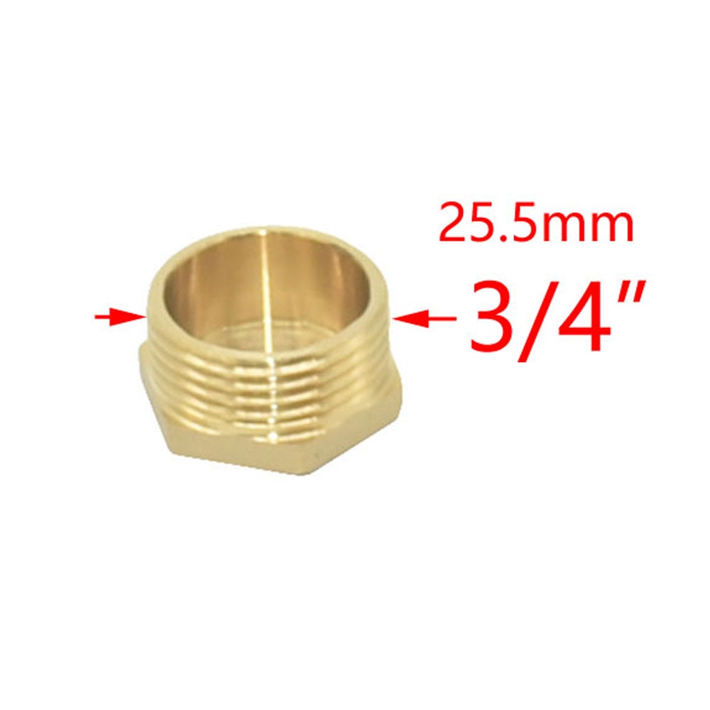 Brass Male 1/2 3/4 Inch Female Threaded End Connector Water Seal Pipe Repair Water Stop Connector Plug