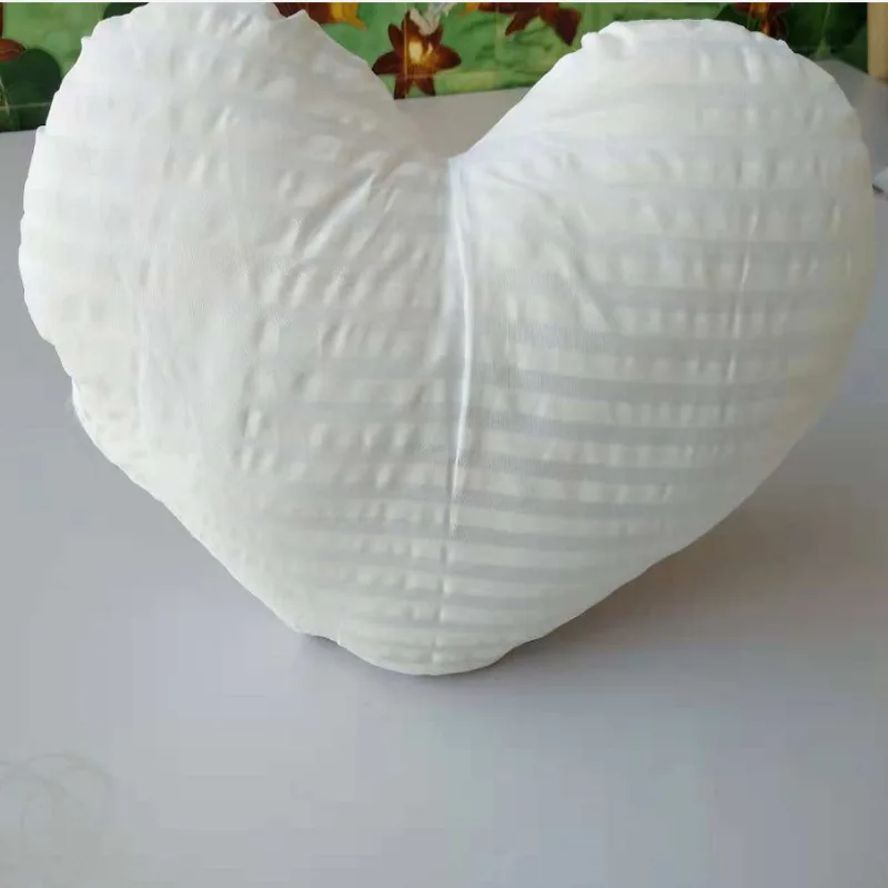 Faux Fur Sheepskin Pillow Cover Love Heart Shaped Sofa Cushion Cover Solid Colour Beds Pillowcase Valentines Day Home Decor: Blue