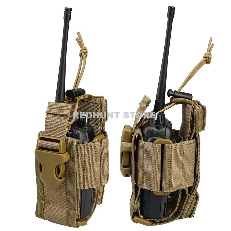 Verstellbare taktische Radio Halfter Tasche Molle Zwei-Wege-Radio Halfter Beutel Halfter Nylon Pflicht Aufbewahrung koffer Walkie Talkie Tasche