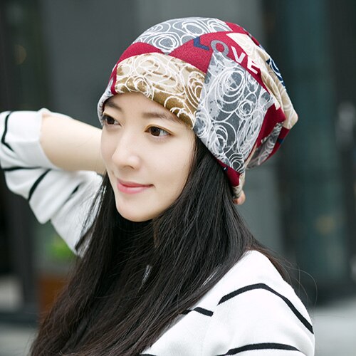Popular Winter Hat Women Knit Slouchy Beanie Girls Bonnet Skull Baggy Warm Female Scarf Gorro Feminino Inverno Cap: A2