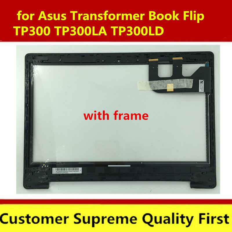 Met Framenew Voor Asus Transformer Boek Flip TP300 TP300LA TP300LD Touch Panel Screen Replacement Laptop Digitizer