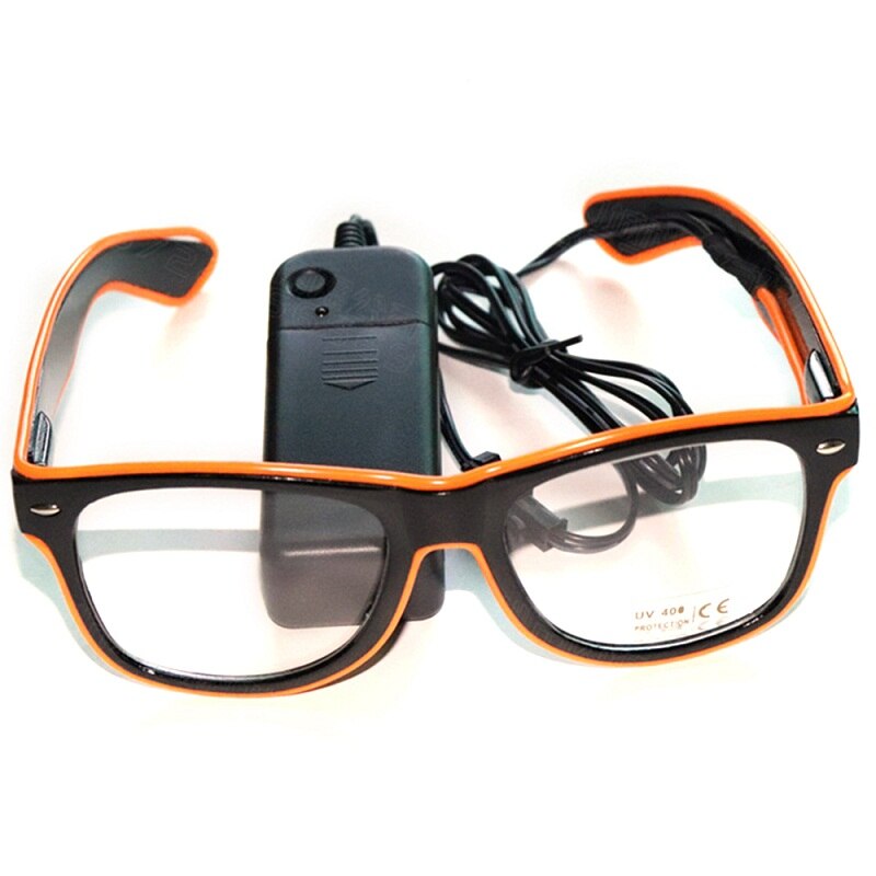 LED Glasses Flash Luminous Blind Eyewear Sound Control Cold Light Eye Blinking Glowing Glasses Carnival Dance Bar Party Xmas Toy