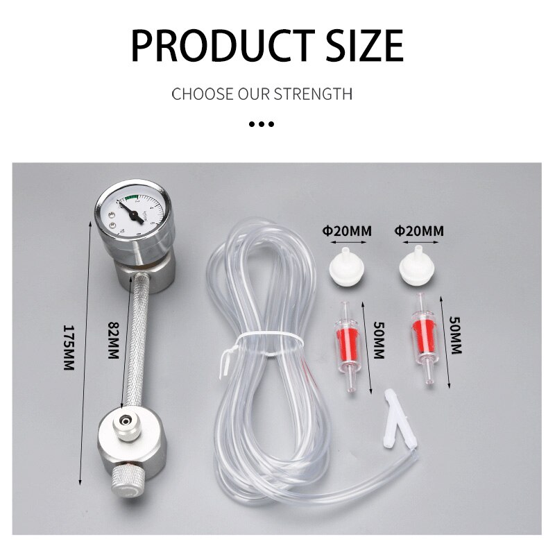 ZRDR Aquarium DIY CO2 generator system kit CO2 generator, bubble counter diffuser with solenoid valve,For / Aquatic plant growth