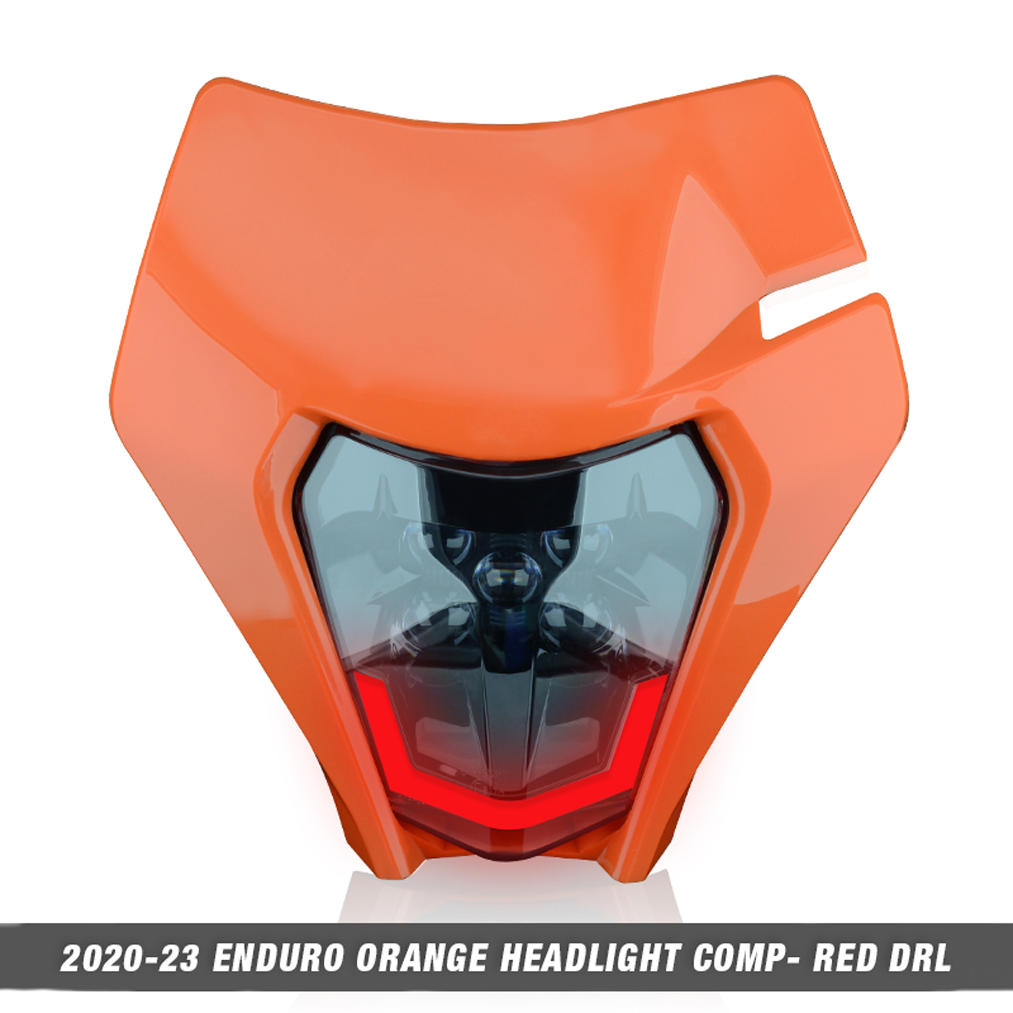 Powerzone faro LED para motocicleta para KTM EXC XC SX MX 125 250 300 450 supermoto faro Universal: Verde militar