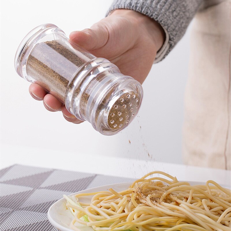 Kök plast krydda salt peppar shakers krydda burk kan grill krydda burk flaskor cruet behållare