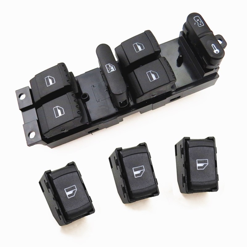 Wnętrze samochodu po stronie kierowcy główny przełącznik okna elektrycznego przycisk dla Passat B5 Bora golf 4 MK4 siedziba Leon toledo 1J4959857D 3B0959855B